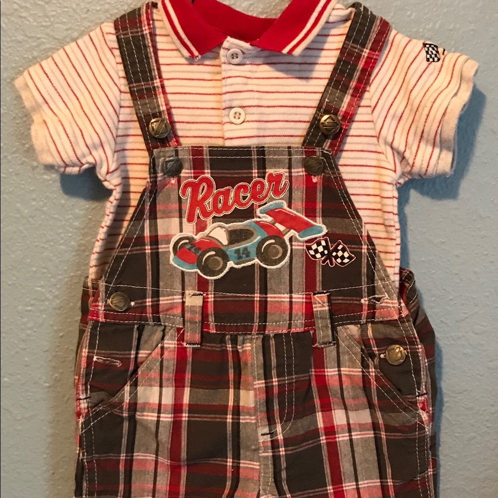 Race Themed Overall Outfit
